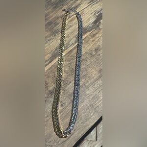 Gold and Silver Chain Necklace